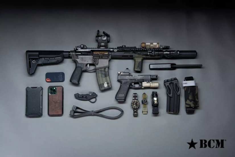 Set pažbení BCM GUNFIGHTER - Mod 1 SOPMOD - černý