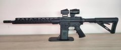 Set 2 Anderson Manufacturing puška samonabíjecí AM-15 - 16", .223 Rem, M-LOK, Crossfire a 3x Micro Magnifier