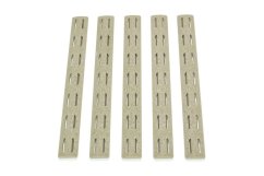Krytky KeyMod lišty BCM, 5.5" - FDE, 5 ks