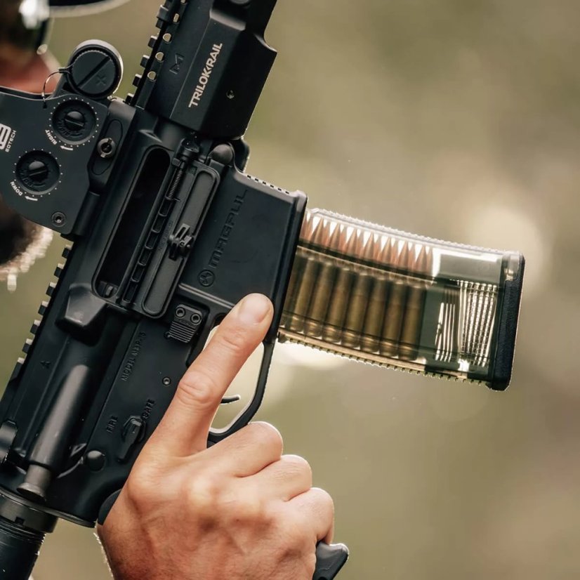 Magpul transparentní zásobník TMAG 30 M3 AR/M4 - .223 Rem, 30 ran, průhledný olivový