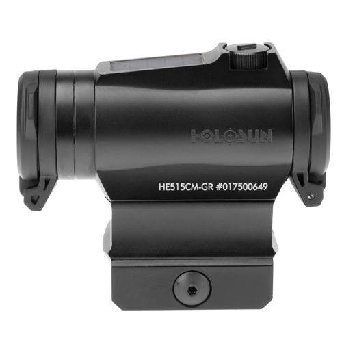 Holosun HE515CM Elite micro collimator with solar panel - green 2 MOA dot + 65 MOA circle
