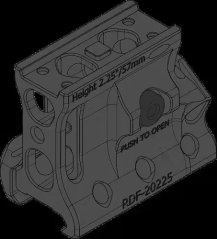 RDF-20225 Aimpoint T-2 Flip Mount H57mm/2.25" PIC