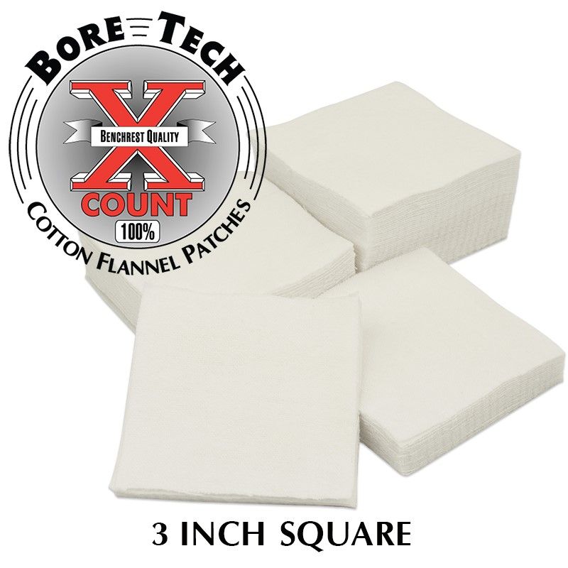 BoreTech Bavlněné čtvercové vytěráky X-Count .50 / 20GA - 10GA (100 ks)