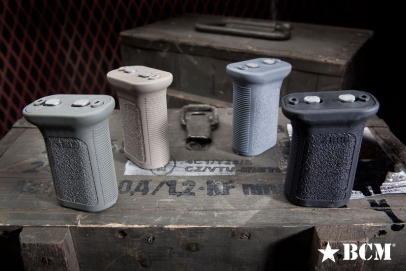 Přední rukojeť BCM GUNFIGHTER Vertical Grip - KeyMod - Mod 3 - FDE
