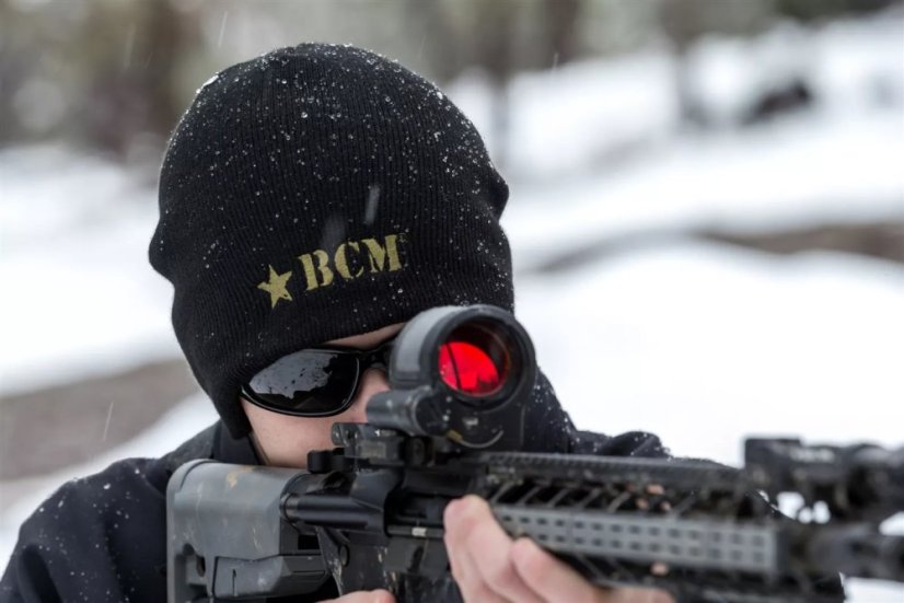 BCM čepice Corps Beanie, Mod 1 - černo-zelená