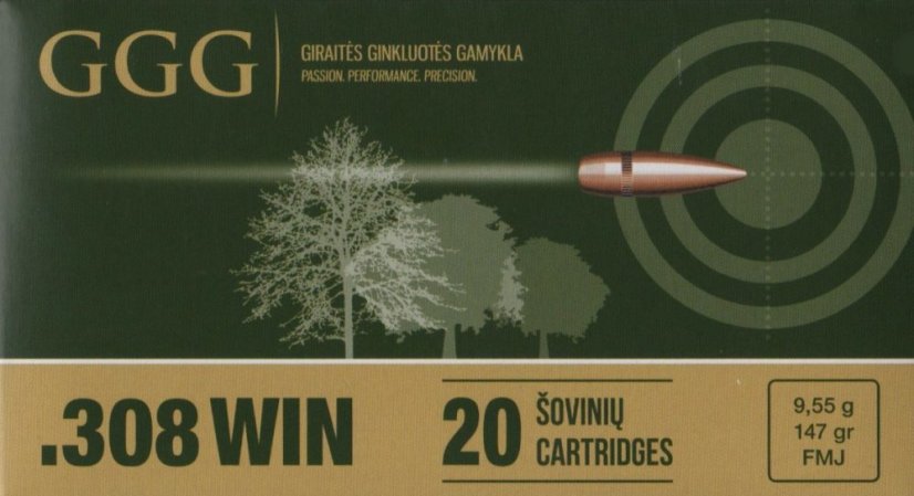 GGG 308 WIN - 147grn FMJ