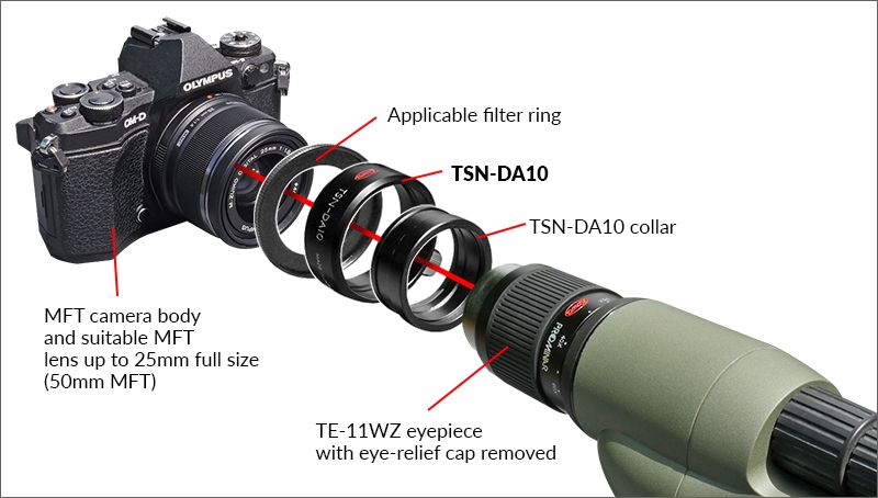 Adaptér Kowa TSN-DA10 pro pozorováky řady TSN-880/770