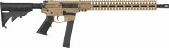 Samonabíjecí puška CMMG Resolute 100 Rifle MkGs - 9 x 19, RDB, na zásobníky Glock, FDE