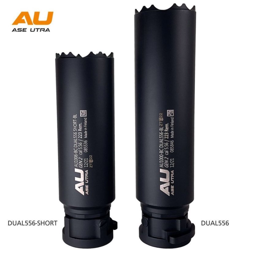 Ase Utra DUAL556-S-BL Gen.2 Suppressor - short, .223/5.56, black Cerakote