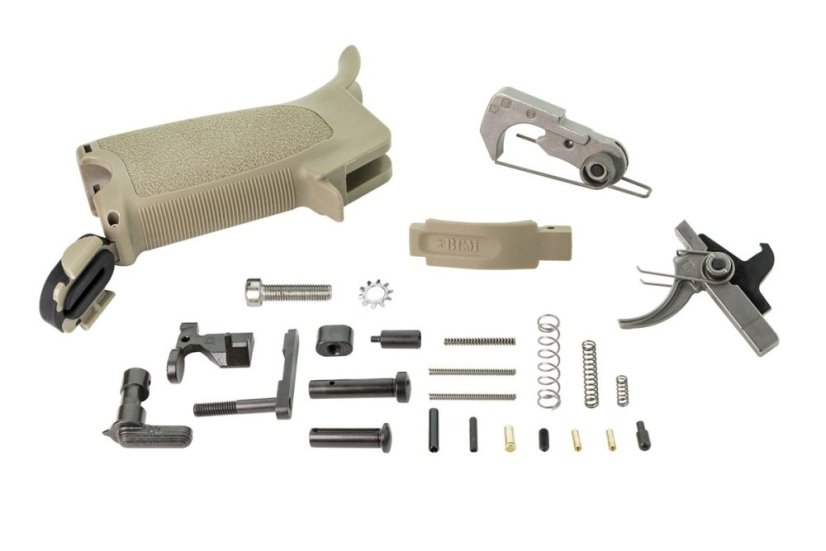 Rozšířený set dílů pro spodní rám BCM GUNFIGHTER pro AR-15 - FDE