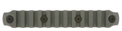 Picatinny lišta nylonová BCM GUNFIGHTER na KeyMod 5.5" - zelená