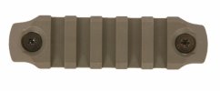 Picatinny lišta nylonová BCM GUNFIGHTER na KeyMod 3" - FDE