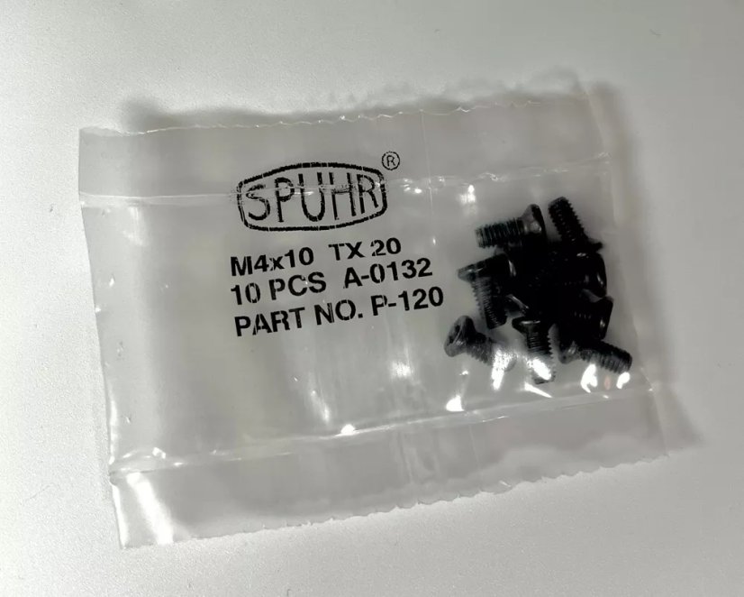 Spuhr M4x10 Torx 20 Screw Set for Aesthetic Rings - 10 pieces