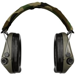Sordin střelecká sluchátka Supreme Pro-X - zelené mušle, camo látka,  PVC náušníky
