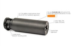 Tlumič hluku Ase Utra DUAL556-S-BL - krátký, .223/5.56, černý Cerakote