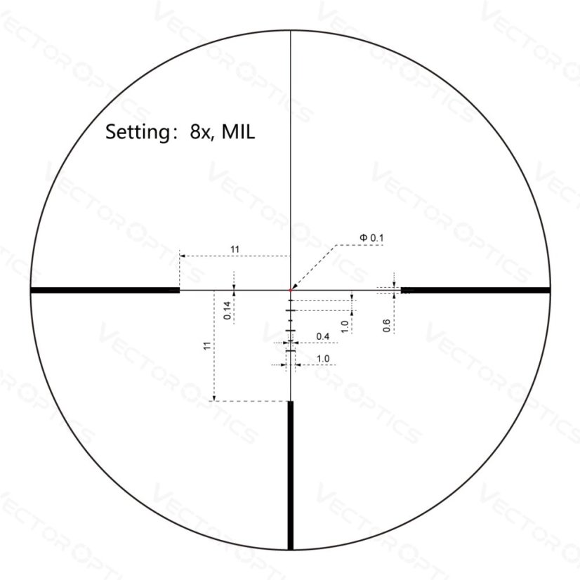 Vector Optics puškohled Continental 1-8x24 SFP, tubus 30 mm