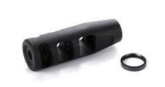 JP competition compensator with three ports - black, 1/2x28, .750