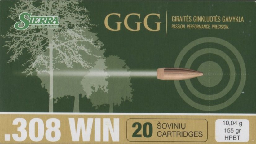 GGG 308WIN 155grn Sierra MatchKing