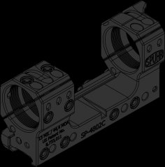 Spuhr Montáž pro puškohled s tubusem 34 mm, výška 38 mm, sklon 13 MRAD, Gen3