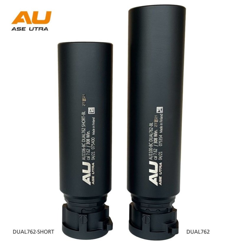 Tlumič hluku Ase Utra DUAL762-S-BL - .308/7.62, černý Cerakote