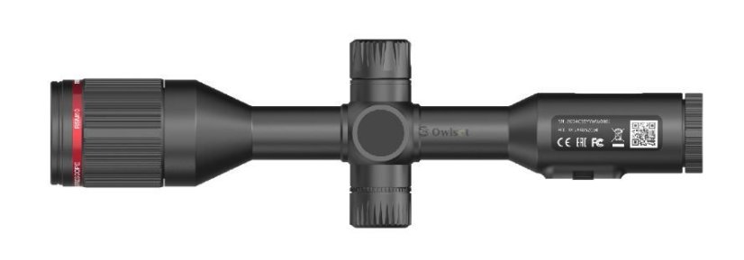 OwlSet RSM50 thermal rifle scope 3.2-12.8x50, including mount