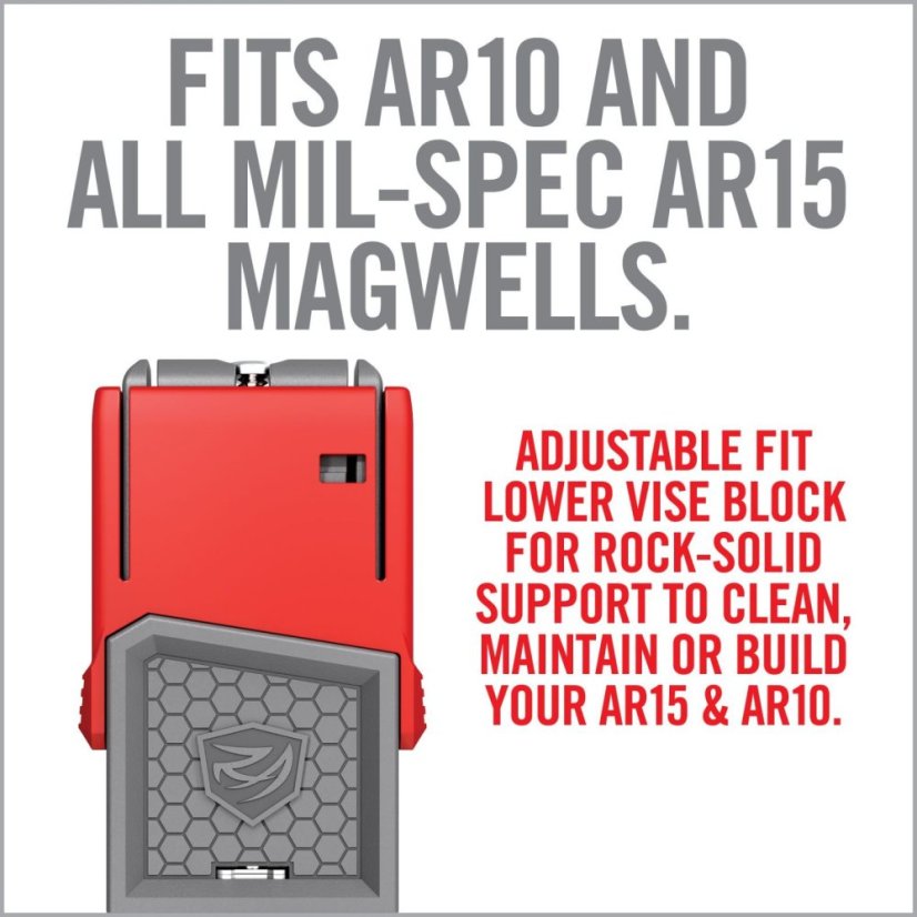 Real Avid Držák Smart-Fit na AR-15 lower s nástavcem pro AR-10