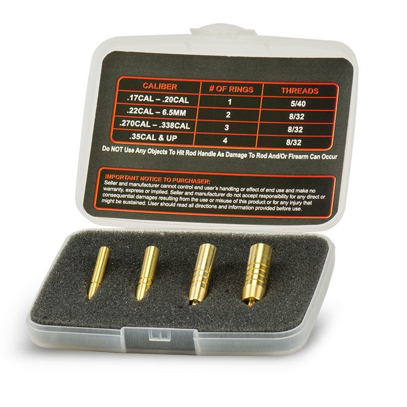 BoreTech sada pro vyrážení zaseklých střel v hlavni - .17 - .50