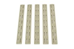 Krytky KeyMod lišty BCM, 5.5" - FDE, 5 ks