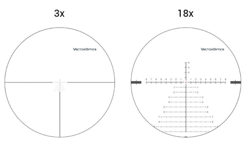 Puškohled Vector Optics Continental 3-18x50 VCT FFP 34 mm tubus