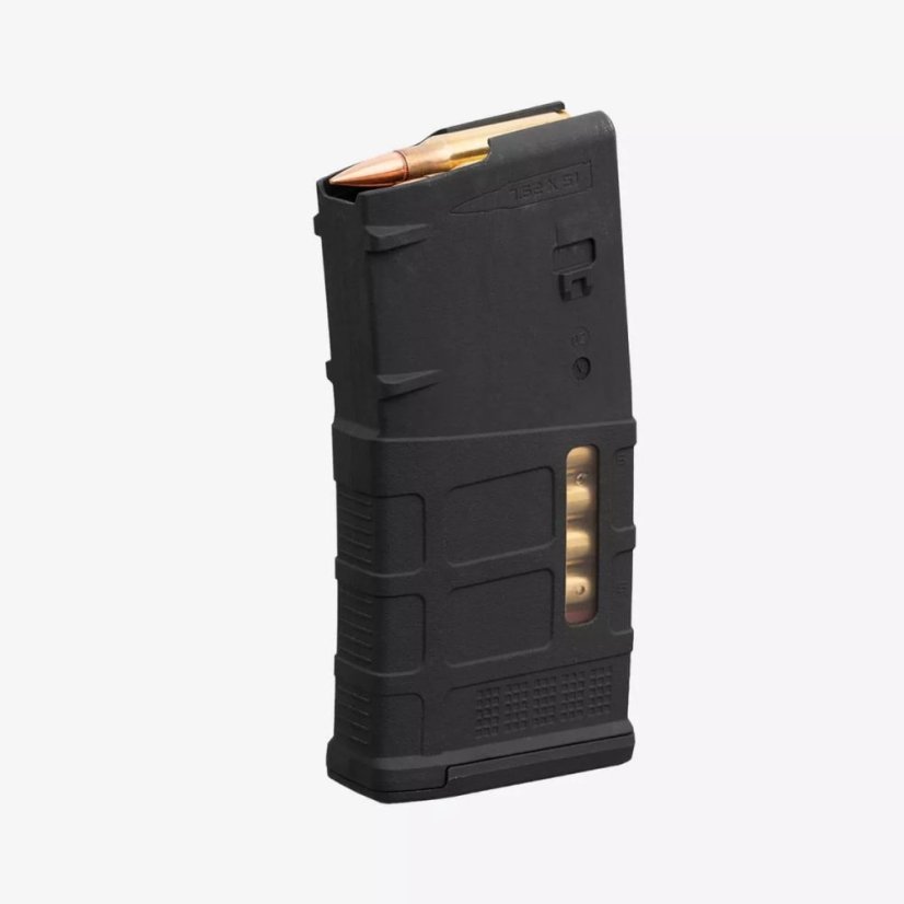 Magpul PMAG 20 M3 LR/SR Magazine - .308 Win, 20 Rounds, with Window, Black