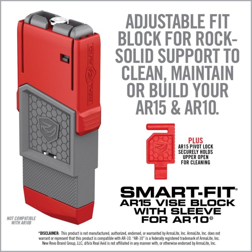 Real Avid Držák Smart-Fit na AR-15 lower s nástavcem pro AR-10