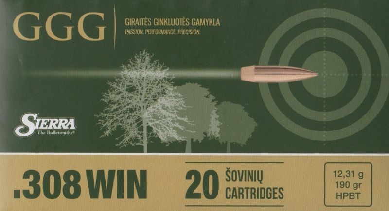 GGG 308WIN 190grn Sierra MatchKing