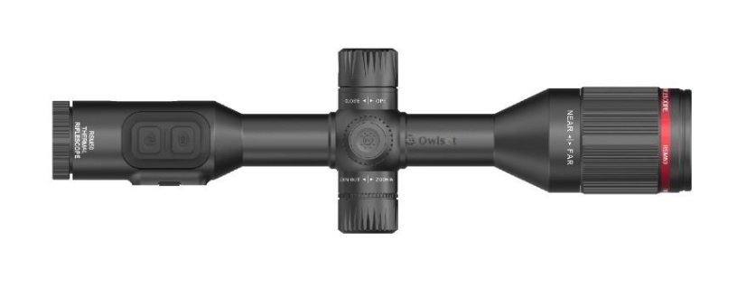 OwlSet RSM50 thermal rifle scope 3.2-12.8x50, including mount