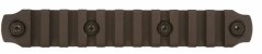 Picatinny lišta nylonová BCM GUNFIGHTER na KeyMod 5.5" - černá