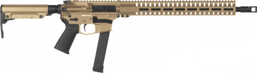 Samonabíjecí puška CMMG Resolute 300 Rifle MkGs - 9 x 19, RDB, na zásobníky Glock, FDE