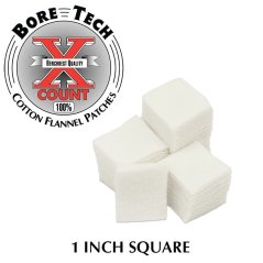 BoreTech Bavlněné čtvercové vytěráky X-Count .20 / .22 rim fire (1000 ks)