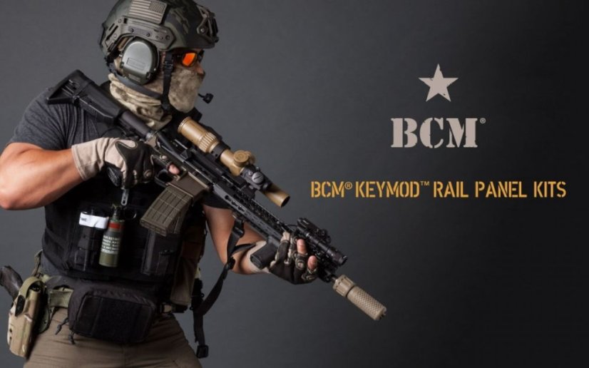 Krytky KeyMod lišty BCM, 5.5" - FDE, 5 ks
